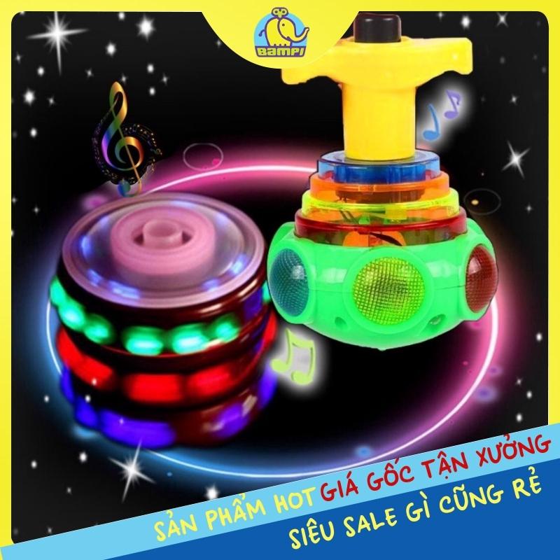 Con quay phát sáng, có nhạc cho bé