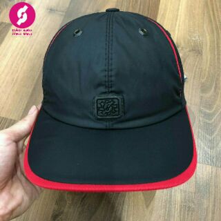 Nón sơn đen sọc đỏ full tem mác