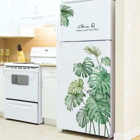 Tranh decal dán tường VƯỜN CÂY LÁ -LÁ GREEN  trang trí phòng khách - Decal dán tường 84/