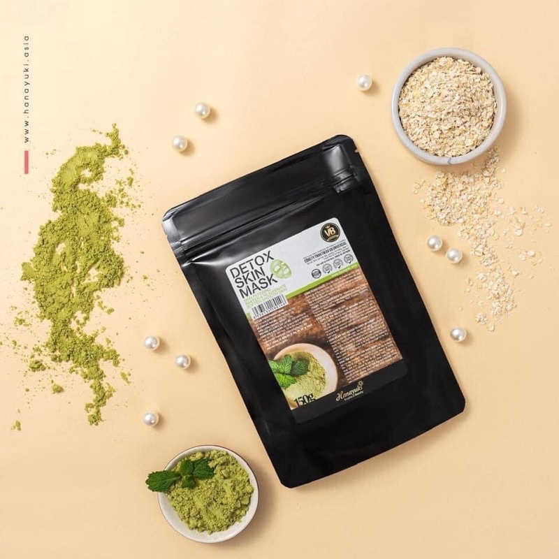 Bột tắm trắng thải độc da Hanayuki