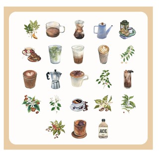 Bộ 46 Miếng Dán Trang Trí Mini Cho Album C6418