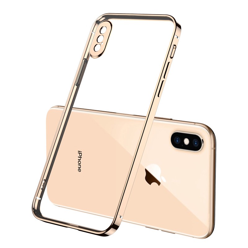 Vỏ điện thoại hình vuông cho iPhone 12 pro max 11 Pro Max XR XS Max 7 8 Plus sang trọng mạ điện pha lê trong suốt mềm mại