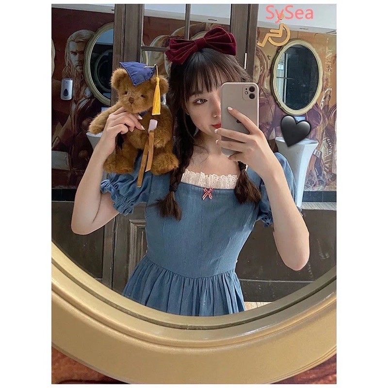 Đầm denim mùa hè