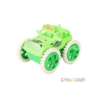 【GYB】Four Gearwheel Dump Stunt Mini Double Side RC Rolling Vehicle Creative Toy
