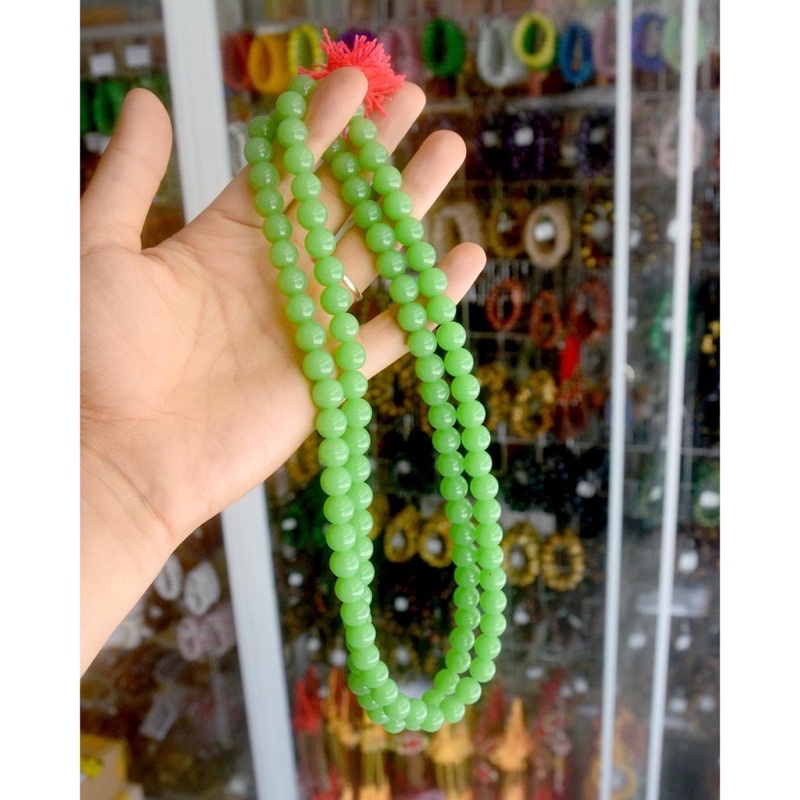 dây chuỗi xanh 108 hạt đeo cổ,lần hạt