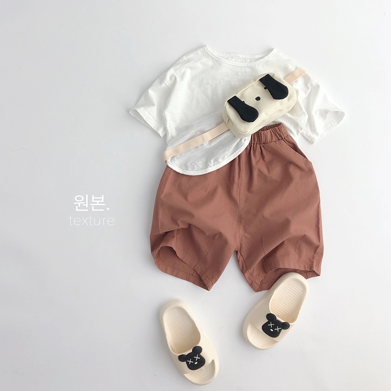 Áo thun trơn style Hàn Quốc cho bé trai bé gái size 80-120