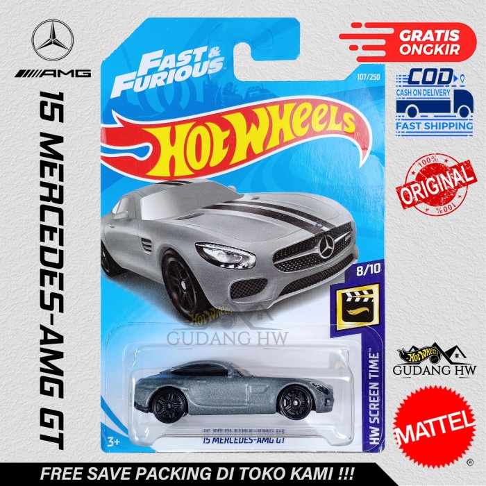 Hot Wheels Xe Hơi Mercedes Amg Gt 15 Thiết Kế Dễ Thương Mới