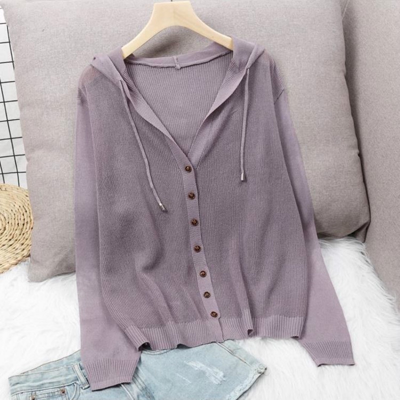 Áo Khoác Cardigan Dệt Kim Dáng Rộng Tay Dài Chống Nắng Cho Nữ | BigBuy360 - bigbuy360.vn