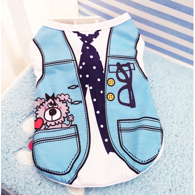 [HCM] Quần áo cho chó mèo mùa hè kiểu vest sành điệu (nhiều size)