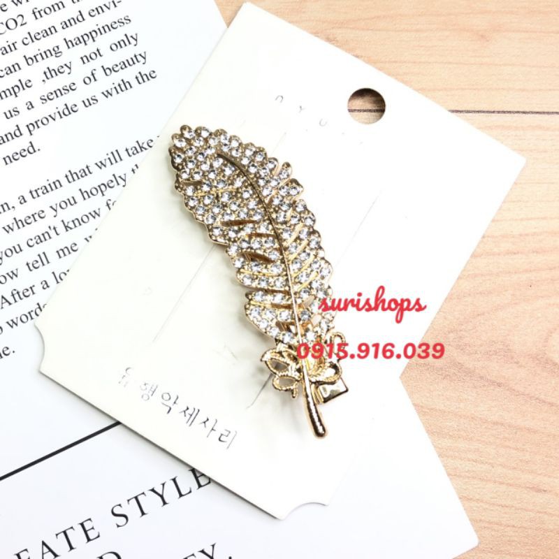 Kẹp Tóc Nữ Hình Chiếc Lá Thời Trang Hàn Quốc