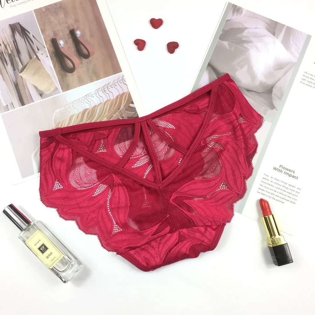 Quần Lót Ren Nữ Viền Sexy Hở Sau Mềm Mại Quyến Rũ Gợi Cảm (3231)
