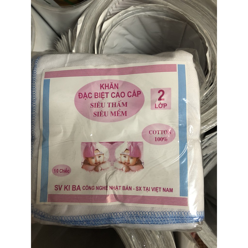 Khăn xô sữa Kiba siêu thấm, siêu mềm 2 lớp 3 lớp 4 lớp
