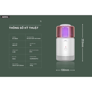 Máy Bắt Muỗi, Đèn Diệt Muỗi Thông Minh_Remax MK04, Diệt Muỗi Hiệu Quả, An Toàn Không Độc Hại_Bảo Hành Chính hãng 12Tháng