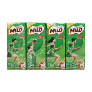 COMBO 2 Lốc Sữa Nestle Milo Active-GO - Lốc 4 hộp 180ml ( Date tháng 10/2019 )