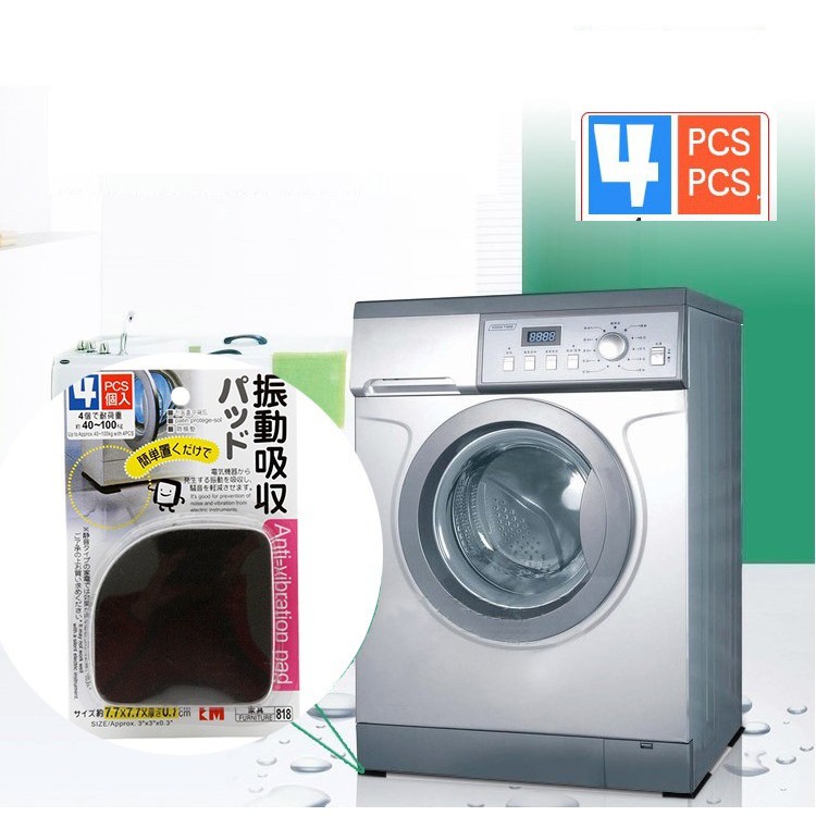 [COCO1$] Bộ 4 miếng kê chân máy giặt chống rung - Kê chân máy giặt CC09SP068