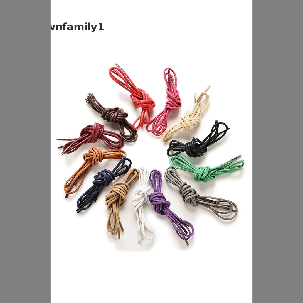 1 Cặp Dây Giày Cotton Sáp Tròn Nhiều Màu Sắc 90cm