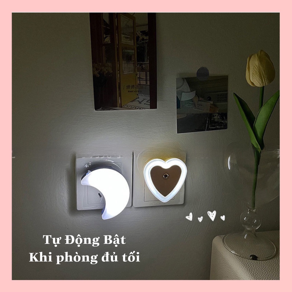 Đèn Ngủ Cảm Biến Ánh Sáng, Tự Động Bật Tắt, Tiết Kiệm Năng Lượng, Đèn Trang Trí, Đèn Phòng Ngủ