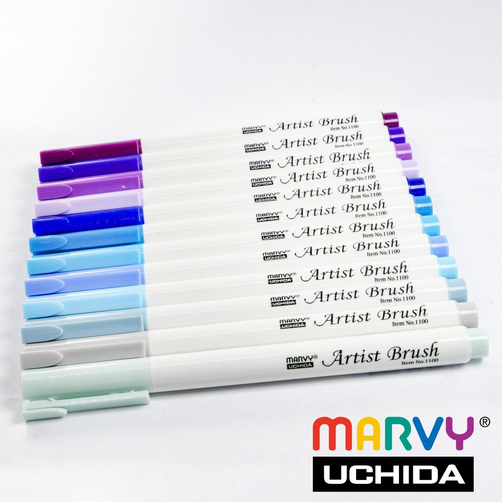 Bút lông họa sĩ Marvy Uchida - Artist Brush (tone Xanh Tím)