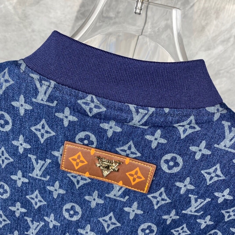 Áo khoác bomber nam LV Louis Vuitton 2 lớp họa tiết Monogram cao cấp