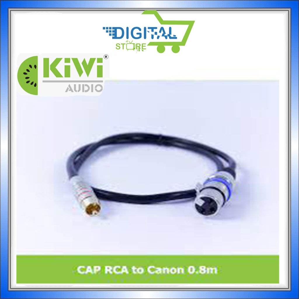 Dây Jack cannon cái ra AV lõi đồng dài 0,8m. canon âm ra hoa sen, kết nối vang với amly...  KIWI