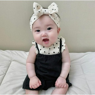 Set yếm chấm bi Partybebe Hàn Quốc cho bé