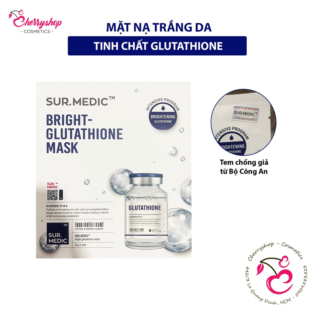 Mặt nạ giấy Sur.Medic Bright-Glutathione Mask