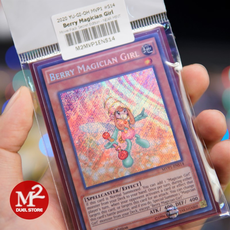 Lá bài Yugioh MVP1-ENS14 Berry Magician Girl – Secret Rare - Đóng gói theo tiêu chuẩn M2SCCQ-Lite