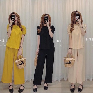 ⚡Flash Sale⚡VP01  Sét bộ quần ống rộng chất đũi đẹp Hottrend HH02
