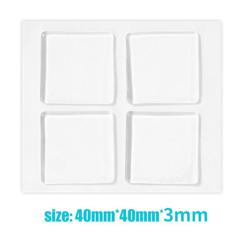 4Pcs/Card Snare Drum Mute Pad Transparent Silicone Drum Damper Mufflers Accessory (5 Set)