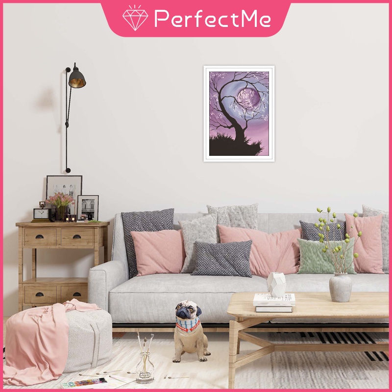 Bộ tranh đính đá 5D họa tiết phong cảnh độc đáo DIY dùng trang trí nhà cửa