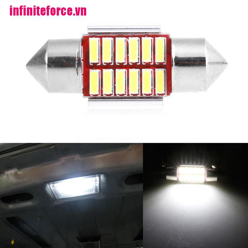 Bộ 2 Đèn LED Đa Năng 31mm 4014 12SMD C5W Cho Xe Hơi