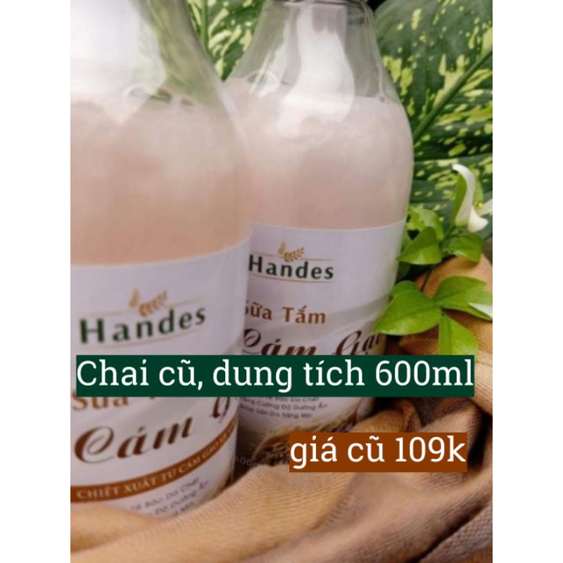 Sữa tắm cám gạo Handes 560ml - Thơm quyến rũ (Mẫu mới)