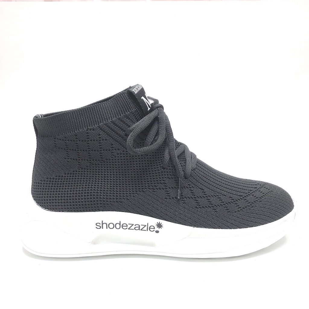 Giày Thể Thao Nữ Sneaker CHIMOKA Đế Dẻo Độn Đế Chất Liệu Lưới Dệt Kim Cao Cấp Cổ Cao Năng Động Chính Hãng 17042