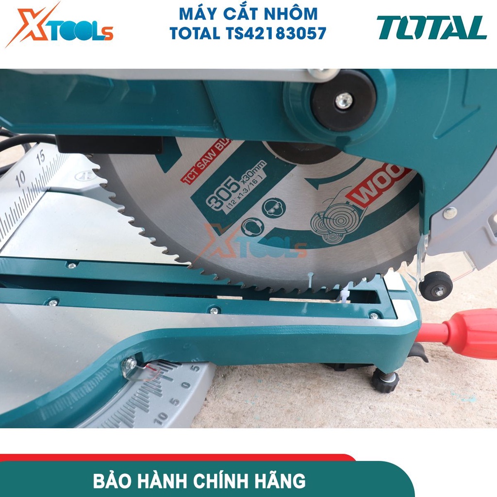 Máy cắt nhôm TOTAL TS42183057 công suất 2400W, kích thước lưỡi 305x30mm, tốc độ không tải 4500rpm -CHÍNH HÃNG-XTOOLS