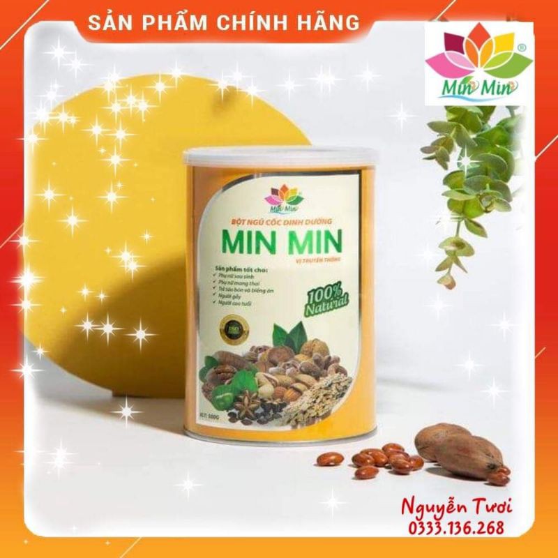 [CHÍNH HÃNG]1kg_NGŨ CỐC LỢI SỮA CAO CẤP MIN MIN (2hộp)