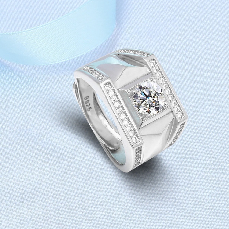 Nhẫn thời trang Nam bạc Ý S925 - N76