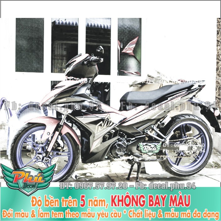 Tem rời Exciter 150 Mx đỏ đen (H) -1