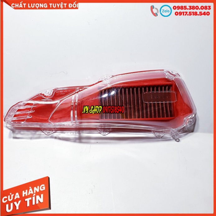 COMBO LỌC GIÓ ĐỘ VISION KÈM ỐP BẦU GIÓ TRONG SUỐT ZHIPAT (GẮN OK CẢ VISION 2020) Ảnh thật Sp