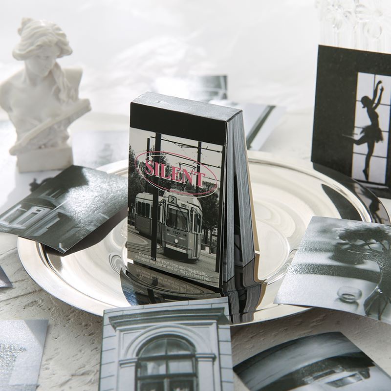 Bộ 50 Miếng Dán Trang Trí Sổ Tay Phong Cách Vintage