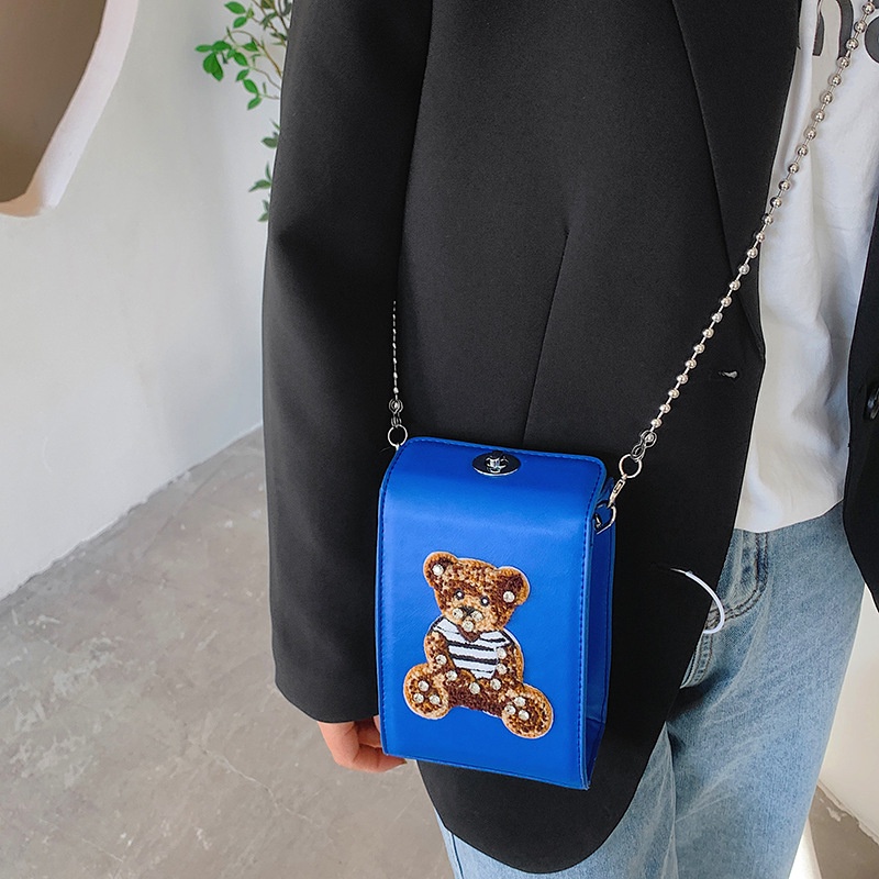 IELGY Túi Đeo Chéo Hình Gấu Dễ Thương Dành Cho Nữ