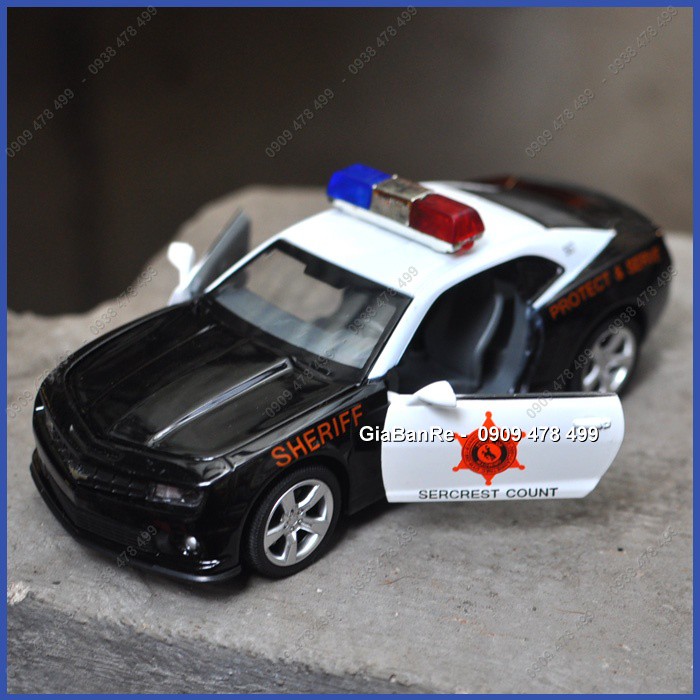 Xe Mô Hình Kim Loại Tỉ Lệ 1:32 - Chevrolet Camaro Cảnh Sát - 9665