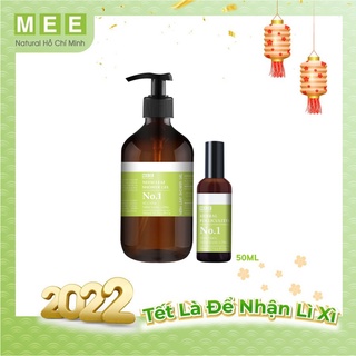 Viêm nang lông, viêm lỗ chân lông - Liệu trình chuyên biệt: xịt 50ml + sữa tắm thảo mộc 500ml MEE NATURAL