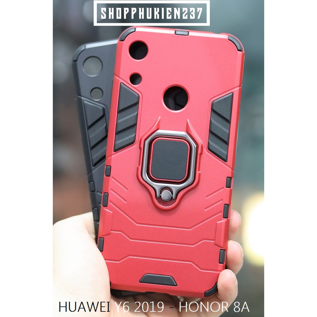 [Freeship toàn quốc từ 50k] Ốp Lưng Chống Sốc Ironman Ver 3 Có Giá Đỡ Dành Cho Honor 8A , Huawei Y6 2019 Ốp Lưng Cao Cấp