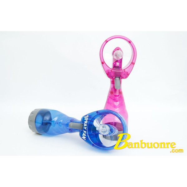 Quạt phun sương mini cầm tay, sử dụng 2 pin AA, chứa được 330ml nước, chế độ phun tay