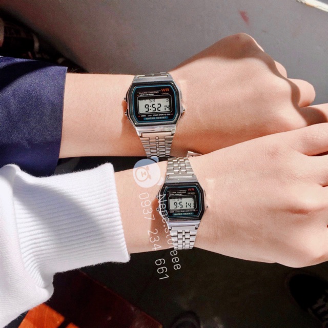 Đồng hồ nam, nữ WR unisex dây thép kiểu dáng thể thao cho tuổi teen | BigBuy360 - bigbuy360.vn