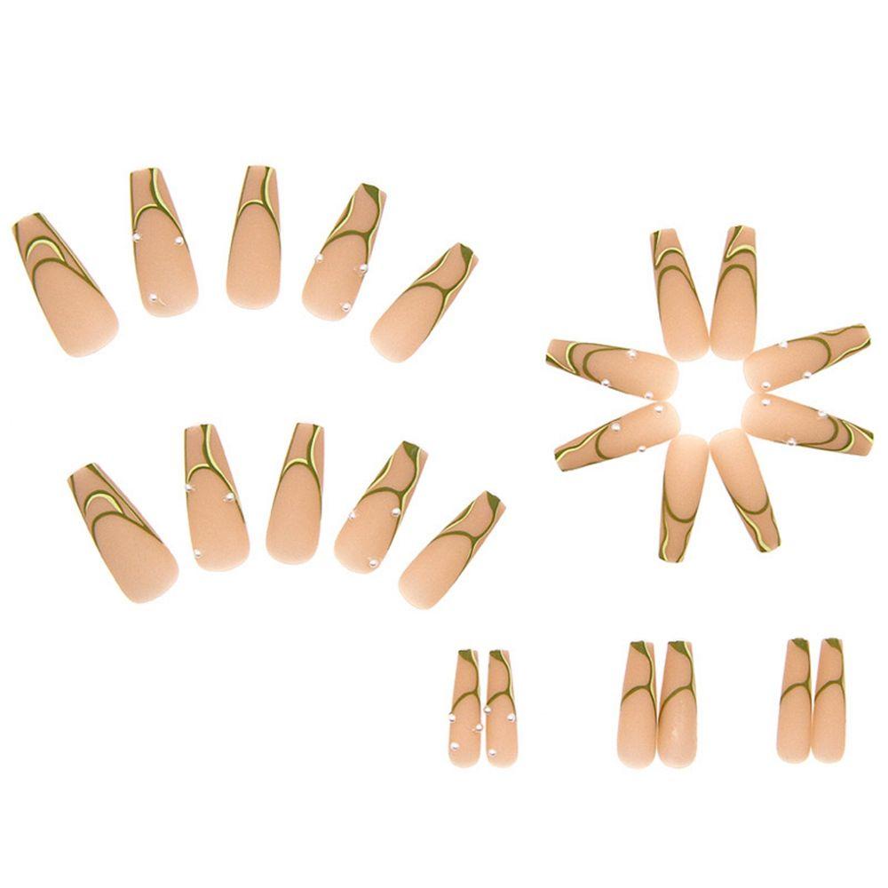 MIHAN1 Bộ 24 Móng Tay Giả Che Phủ Toàn Diện Tháo Rời Được