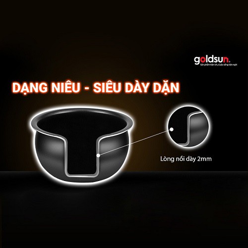 ️Nồi cơm🎉FREESHP️🎉 Nồi cơm điện cao tần GOLDSUN GRC5370 1.8L