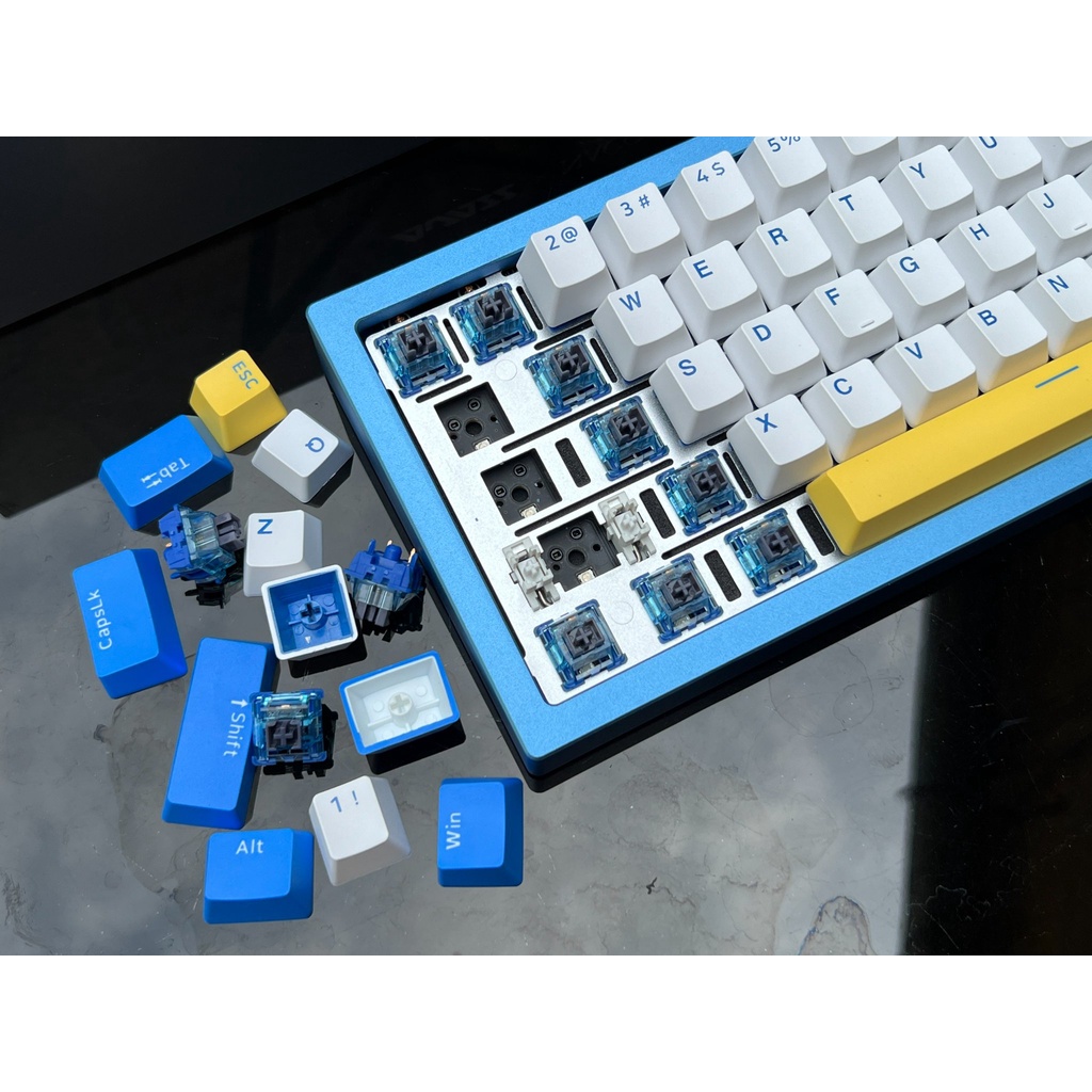 Bàn phím Ajazz KIT-AC067 Three mode Bluetooth 5.0/ 2.4Ghz/ Type-C - Hàng chính hãng