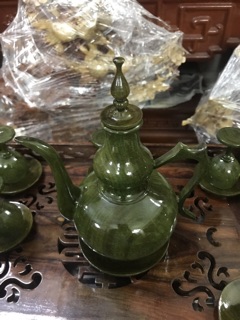 Bộ bình rượu gỗ đổi màu