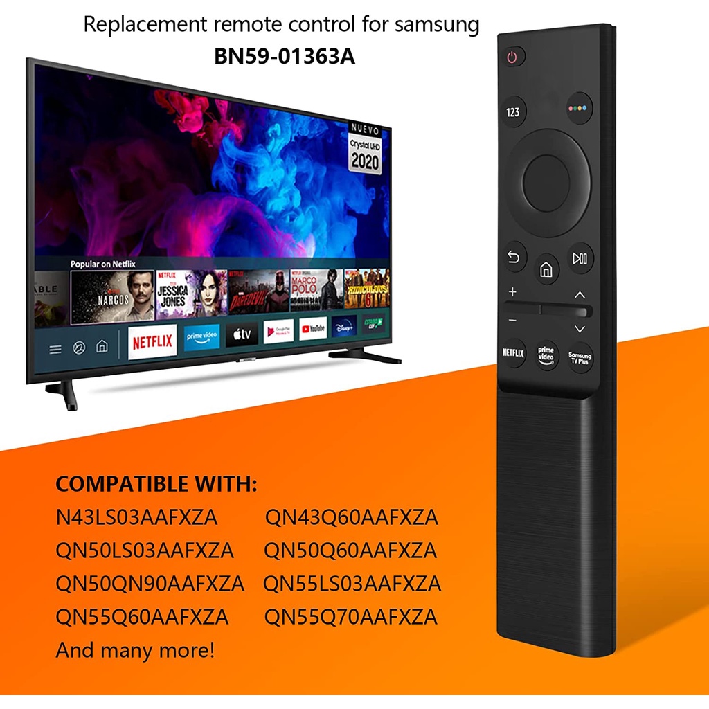 Điều Khiển Từ Xa Thay Thế BN59-01363A Cho Tv Thông Minh Samsung QN43LS03AAFXZA QN43Q60AAFXZA Qn50Ls03Axfza Qn50Q60Aafxxza QN50QN90AAF
